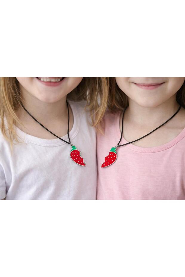 2-Piece Friendship Necklace Pair Necklace Magnetic Twin Necklace