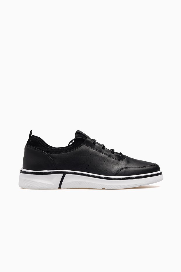 Men's Leather Casual Daily Shoes 26Y Ykö-23034 Black