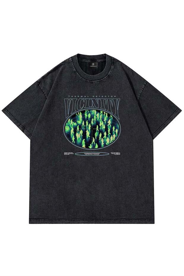 Unisex thermal vicinity washable t-shirt anthracite