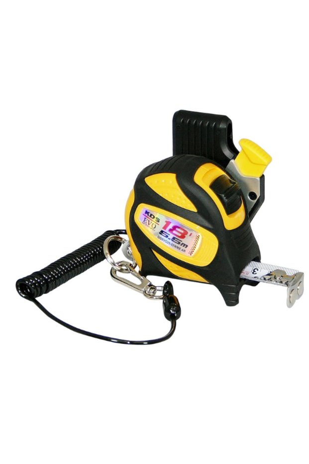 Muratec GGEVO25-55WME GoodGrip Safety Measuring Tape 5.5m / 18ft – Drop Protection Yellow/Black