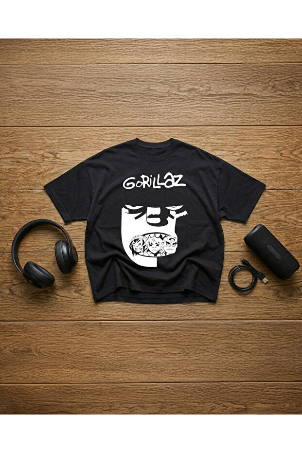 Gorillaz Printed Unisex 100% Cotton Pack Oversized T-Shirts