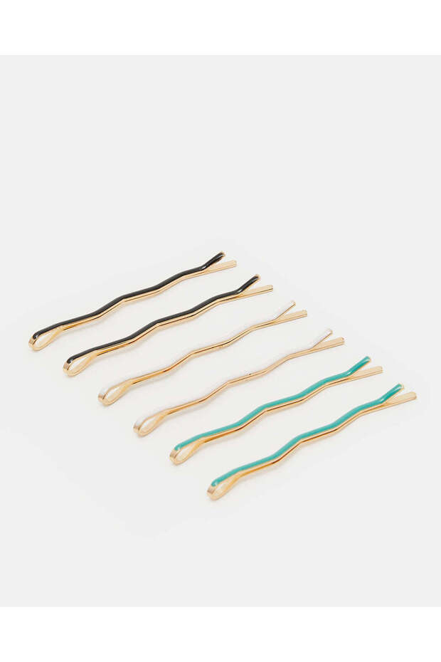 Women Assorted Metal Hair Pins (6 Pieces)