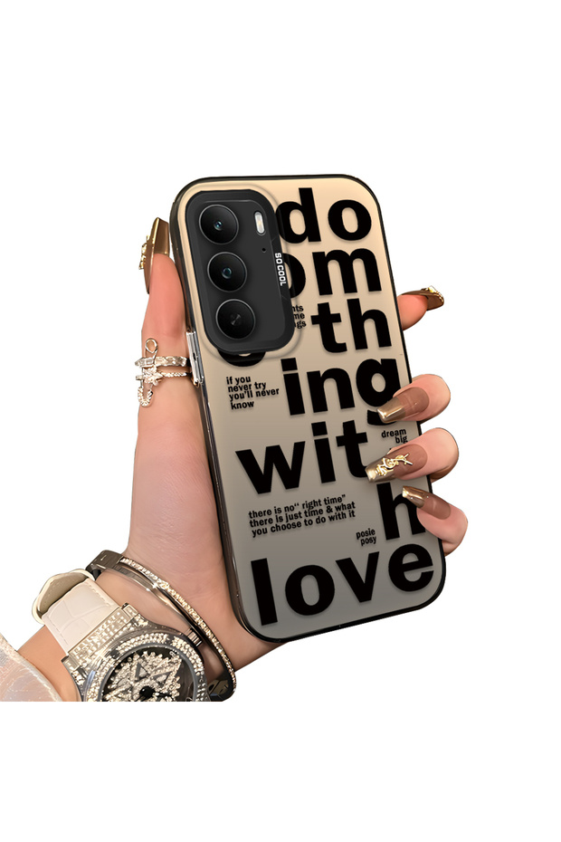 Realme C75 4g Compatible Hard Acrylic Back Silicone Edge Lens Protection Stylish Print Case