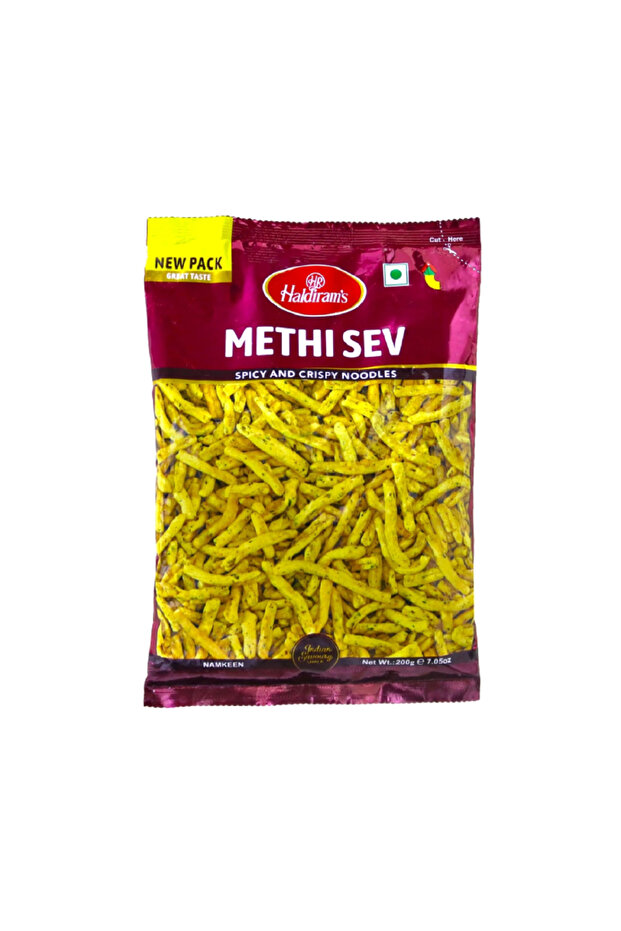 Methi Sev Crunchy Fenugreek Herb Infused Chickpea Flour (200g)