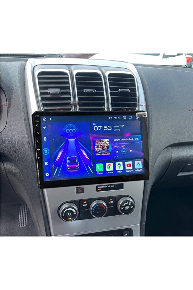 شاشة سيارة تعمل بنظام أندرويد لسيارة GMC Acadia طراز 2008-2012، ذاكرة وصول عشوائي (RAM) سعة 6 جيجابايت، ذاكرة تخزين داخلية (ROM) سعة 128 جيجابايت، تدعم CarPlay وكاميرا الرؤية الخلفية