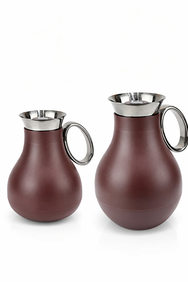 Arabic Coffee & Tea Flask Set – Soft-Touch Luxury Thermos with Stainless Steel Rim for Kahwa & Tea