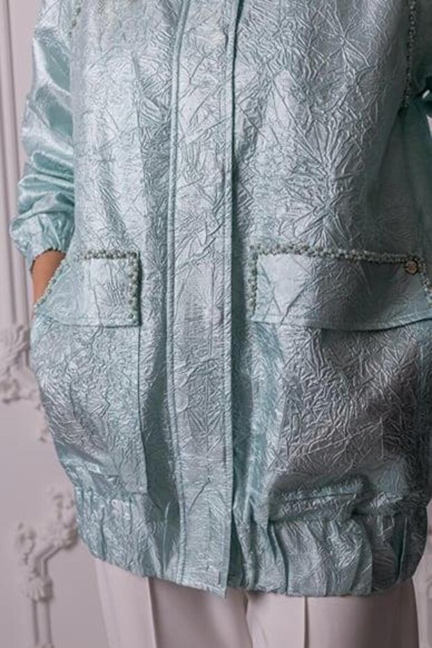 PREMIUM BONCUK İŞLEMELİ BROKAR CEKET - 2