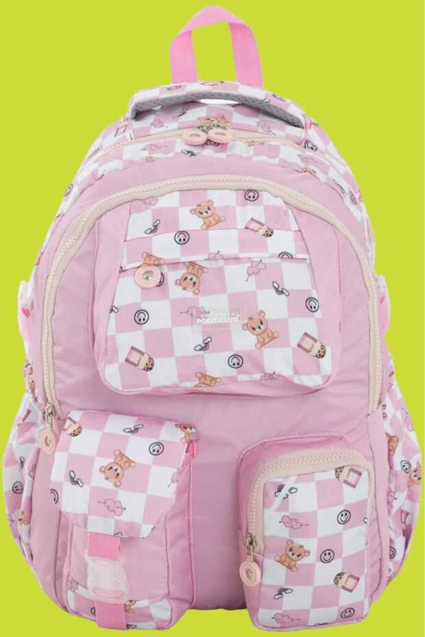 Unisex Waterproof Checkered Colorful Backpack School Bag Grade