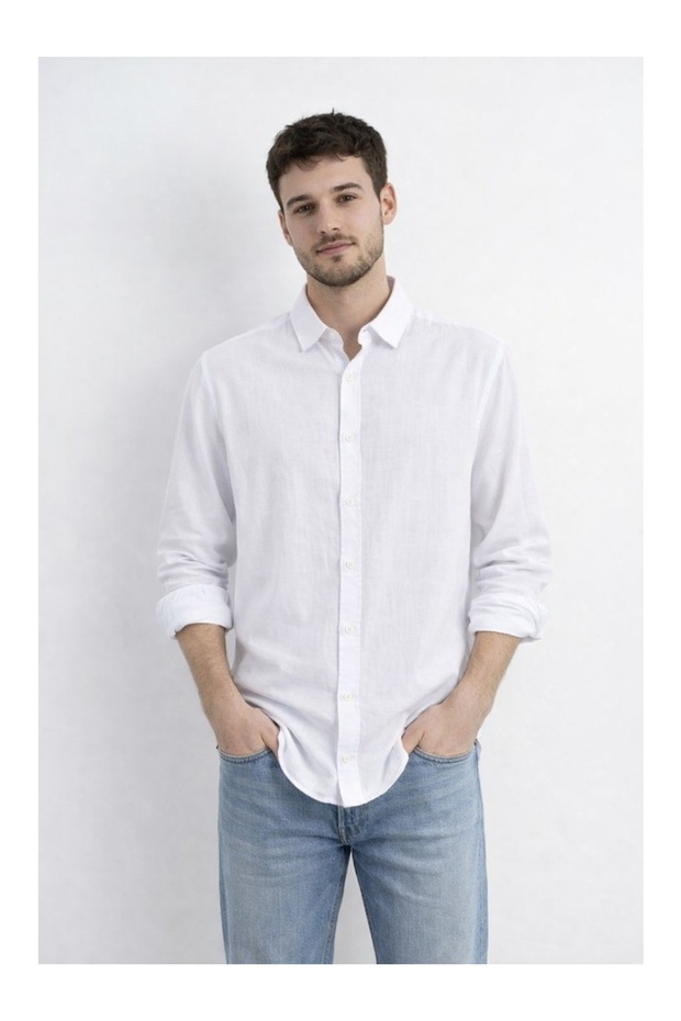 Men's Long Sleeve Shirt 24170 White