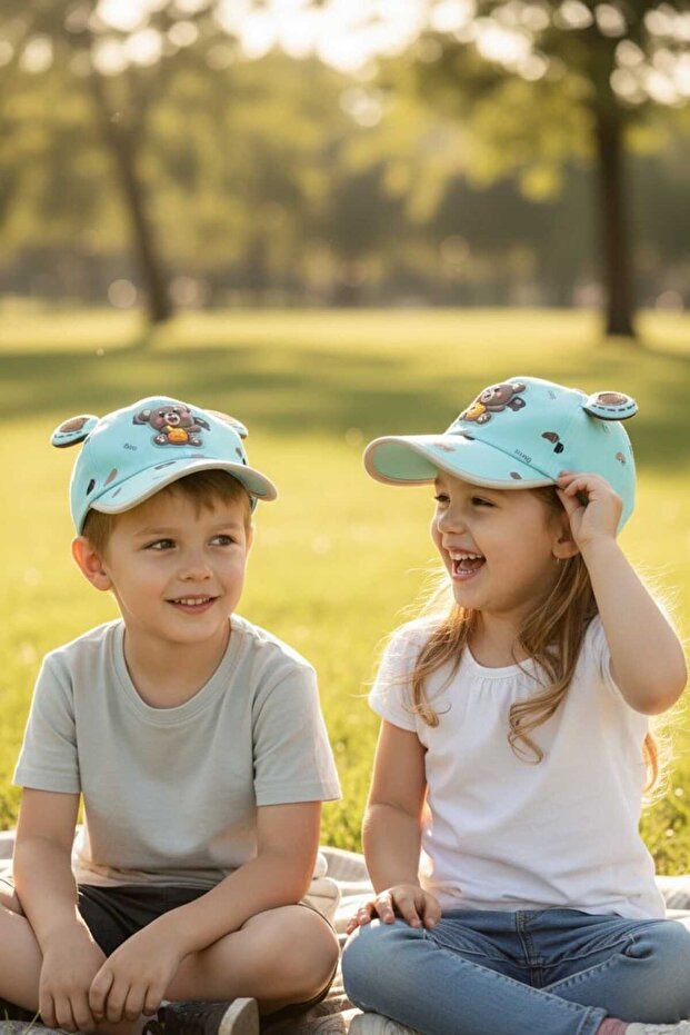 Kitti 5-8 Years Old Unisex Baby & Kids Summer Hat with Accessories