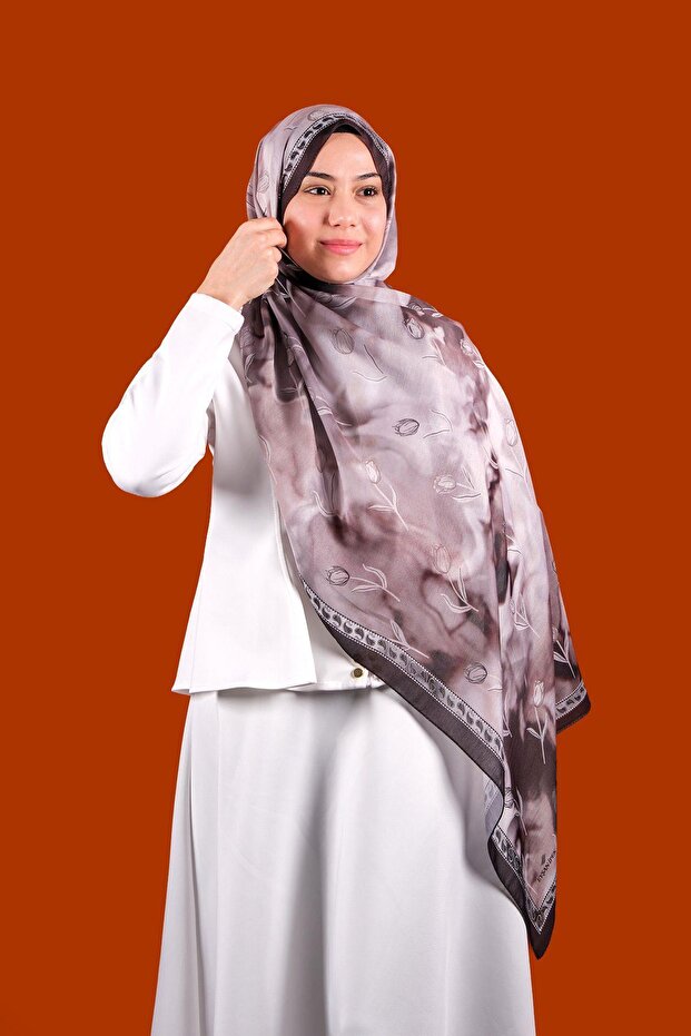 Floris Patterned Digital Soft Shawl - 2
