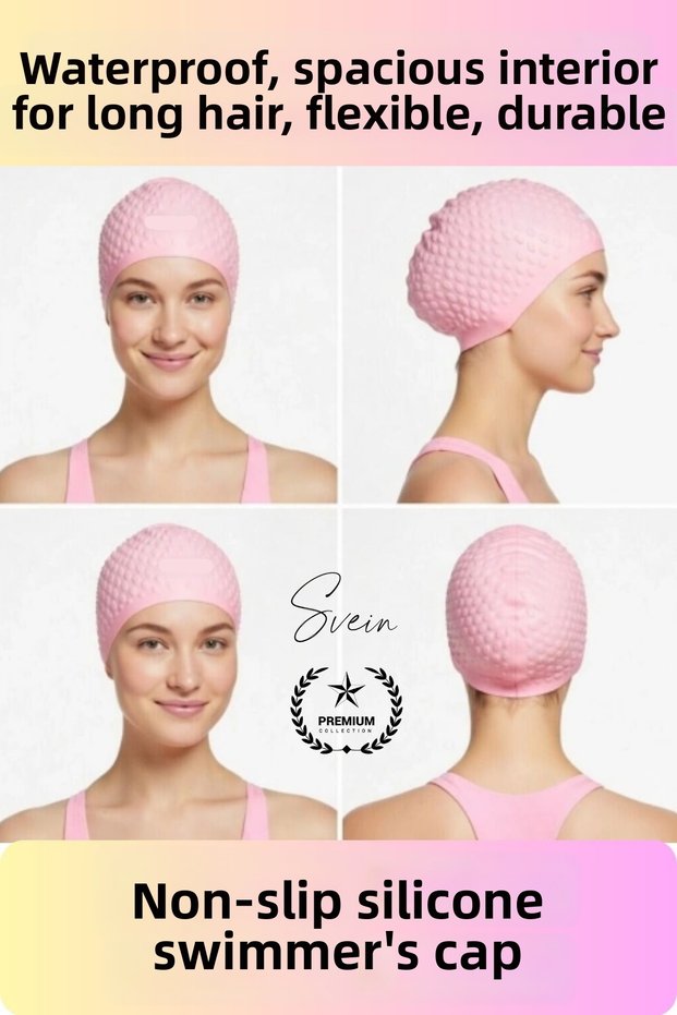 # Swimming Cap Waterproof Non-Slip Silicone Swimming Cap Swimming Hat Long Hair Adult Flexible Pool Sea