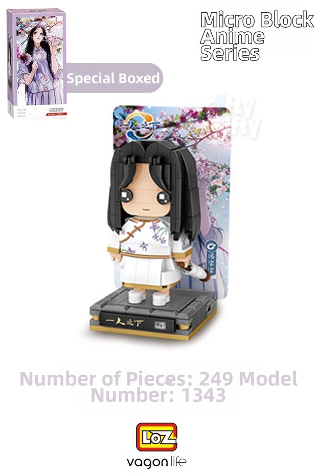 Loz Micro Anime Series 1343 Model 249 Pieces Decorative Toy Building Set Building Block Fflz-1343