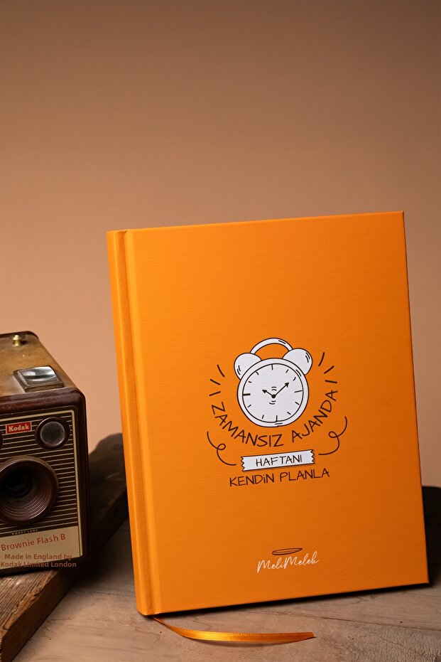 Melimelek Orange Timeless Agenda, 16.5X21 cm