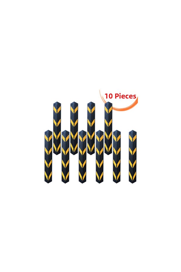 Rubber Car Parking Corner Column Protector Stopper 10 Pieces