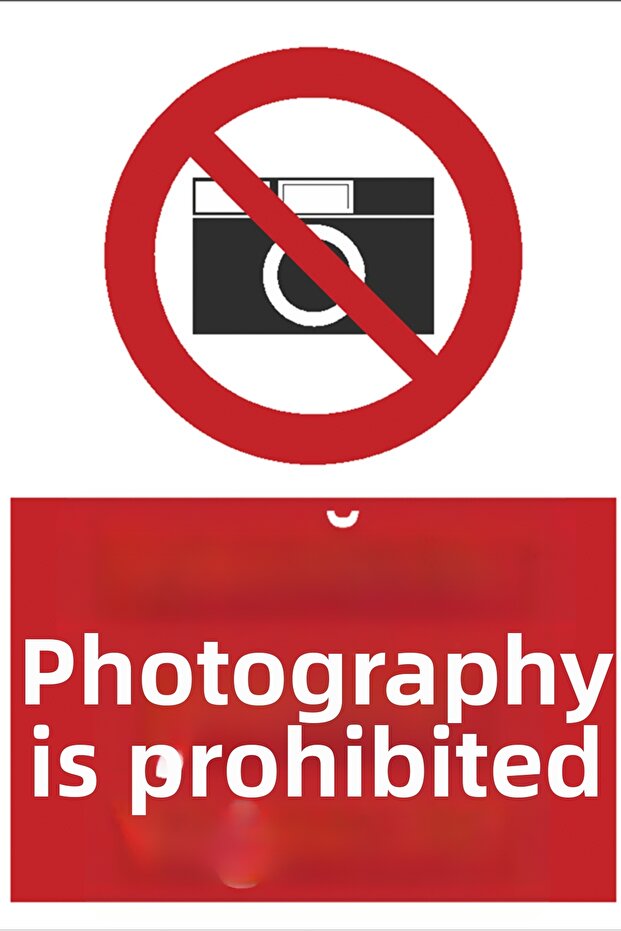 21X30 cm Composite Occupational Safety Warning Sign – Caution, Prohibition, and Ban Sign - Uyr1065