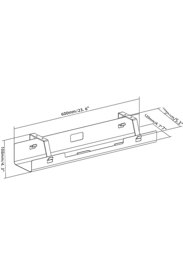 Under Table Socket Storage Shelf - 3