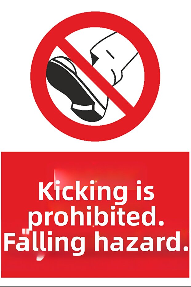 21X30 cm Composite Occupational Safety Warning Sign – Caution, Prohibition, and Ban Sign - Uyr1048