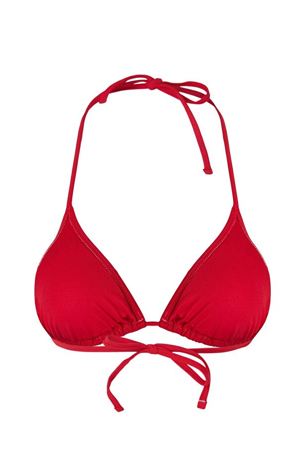 Kırmızı Üçgen Kaplı Bikini Üstü TBESS24BU00088 - 5