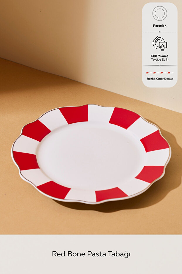 Red Bone Pasta Tabağı 20 cm - 3