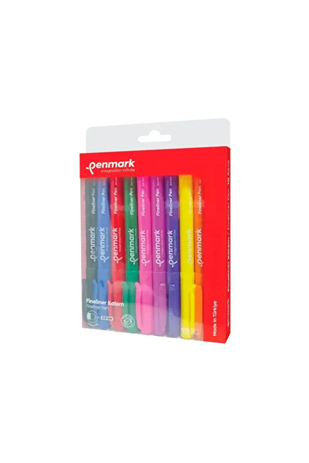 Fineliner Pen 0.6 mm Japanese Tip 10 Pieces