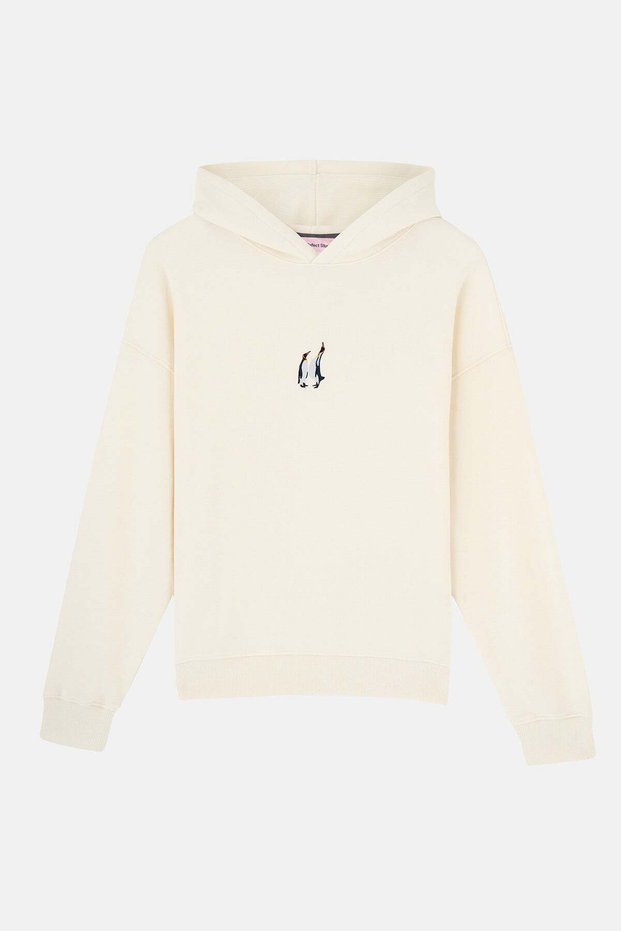 Emperor Penguin Supersoft Hoodie - Ecru
