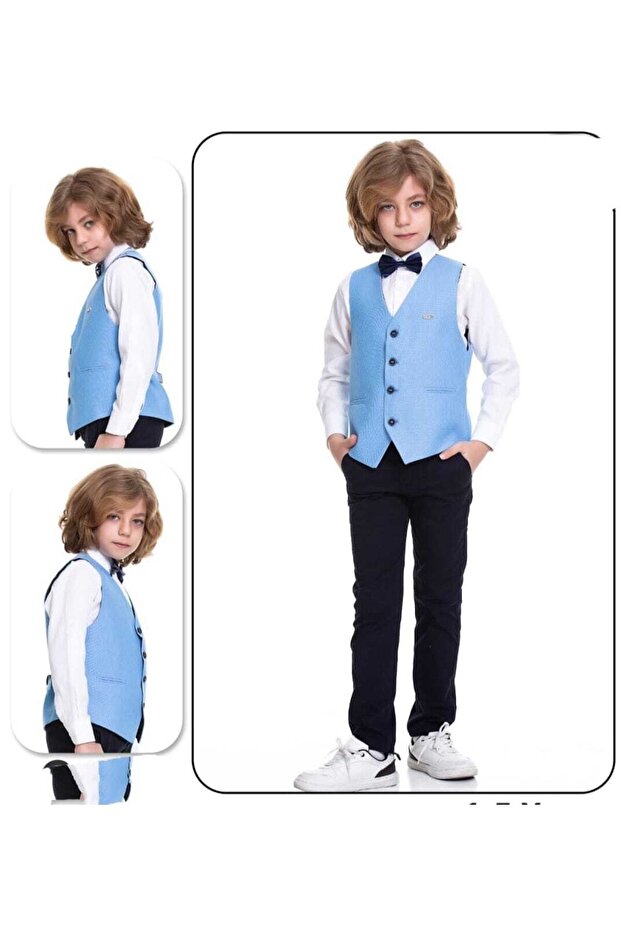 Boy 23 April 29 October 10 November Graduation Special Day Shirt and Bow Tie Suit