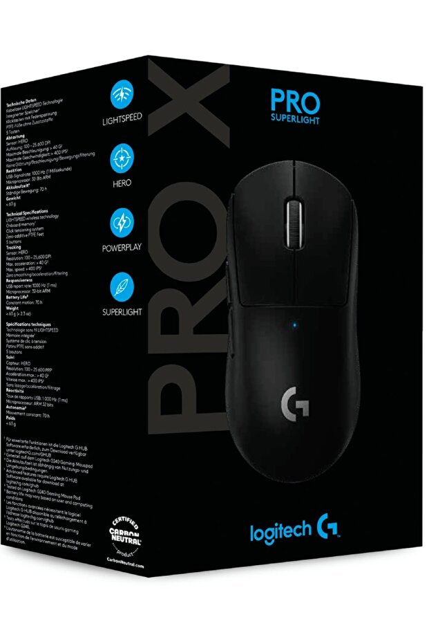 Mouse Pro X Super Light Wireless Negru - 1