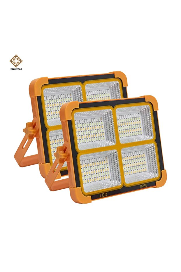 2PCS COMBO Rechargeable Solar LED Light Portable, Waterproof,Powerbank For Home, Outdoor4 Light Mode