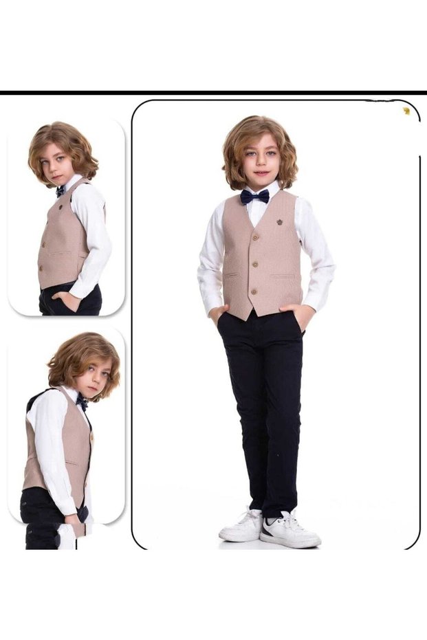 Boy 23 April 29 October 10 November Graduation Special Day Shirt and Bow Tie Suit