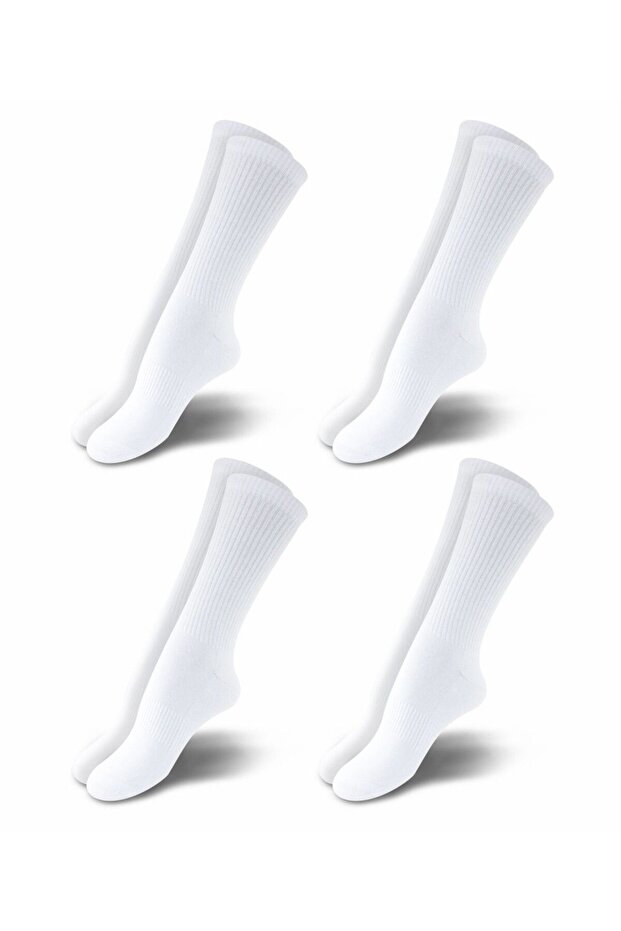 Premium White Color Towel Sole Socket Sports Socks - 4529-BYZ-39-42