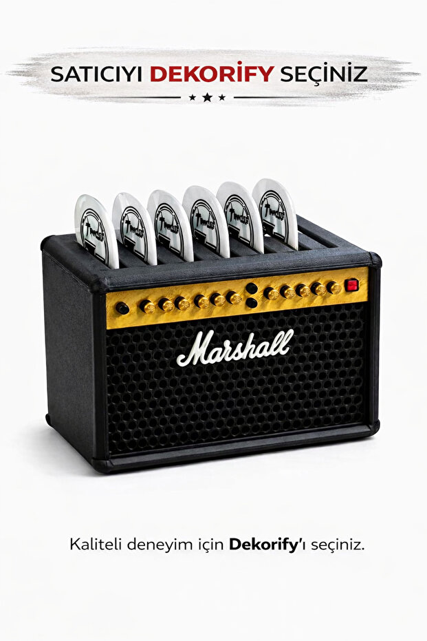 Marshal Amfi Pen Stand | Guitar Pick Holder Desktop Accessory