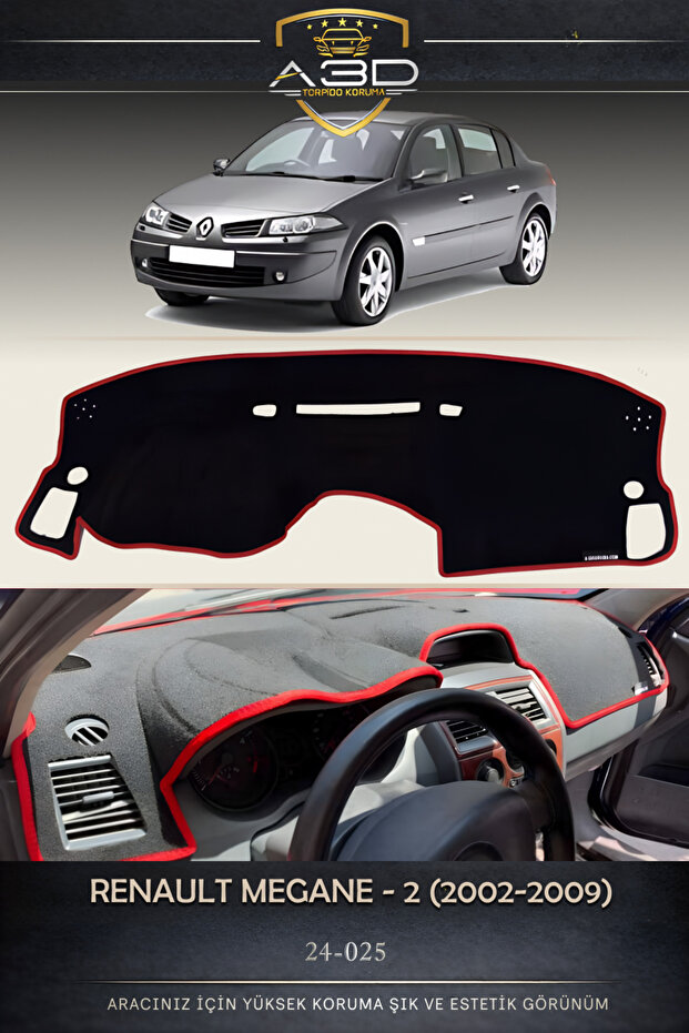 Renault Megane-2 (2002-2009) Front Chest Panel Dashboard Protection Protective Cover Mat