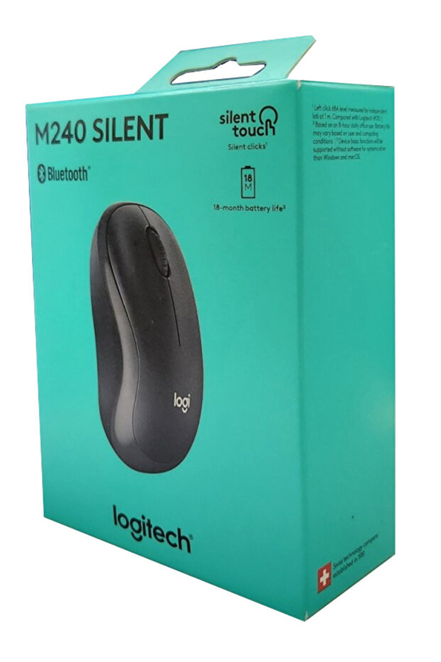 Mouse M240 Silent Bluetooth Negru - 1