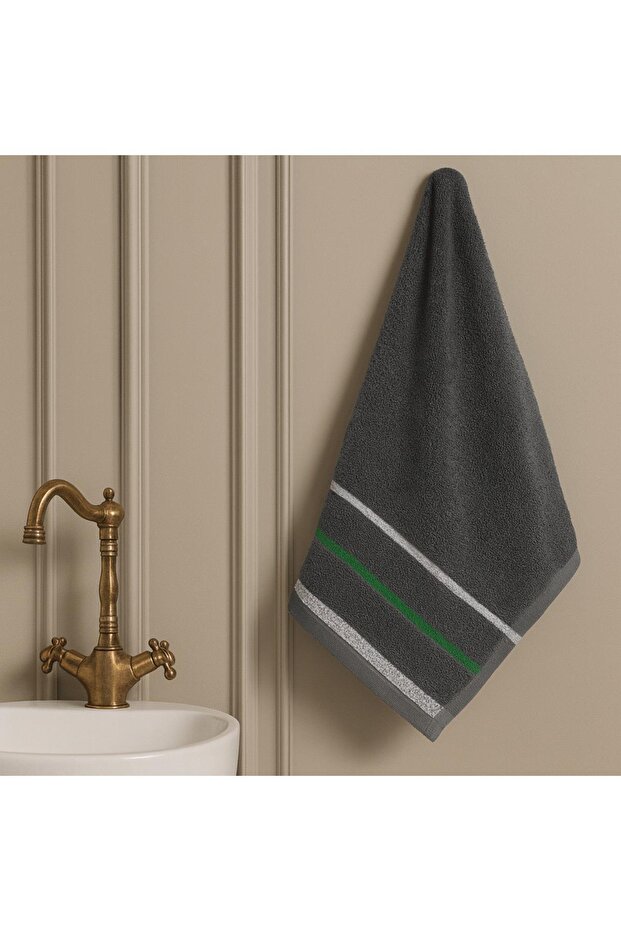 Be-0926-dgy 100% cotton dark grey 50x90 cm hand towel