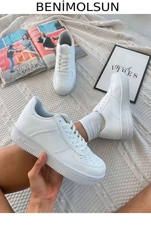 BENİMOLSUN Unısex Beyaz Sneaker