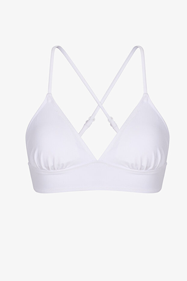 Beyaz Bralet Bikini Üstü - 6