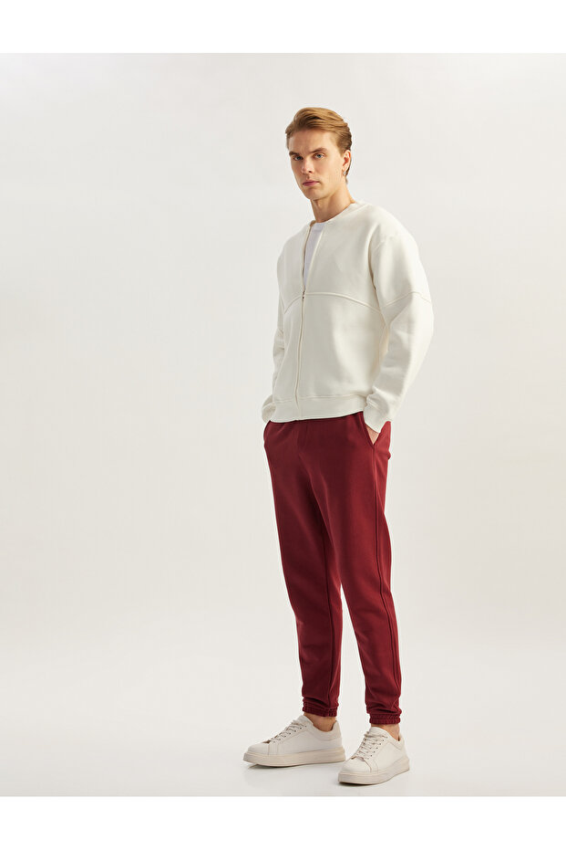 Elastic Leg Pocket Detailed Lace up Waist Jogger Sweatpants