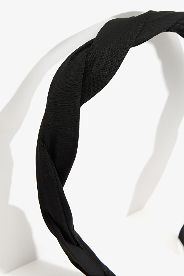 Siyah Basic Kumaş Taç - 3