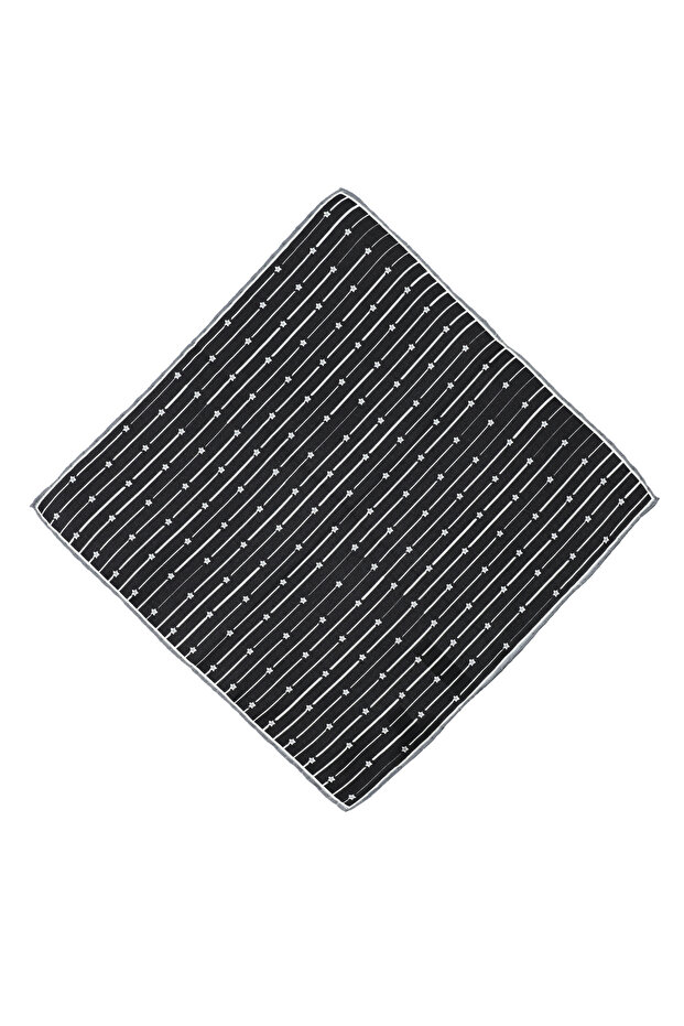 Patterned Silk Handkerchief - 1