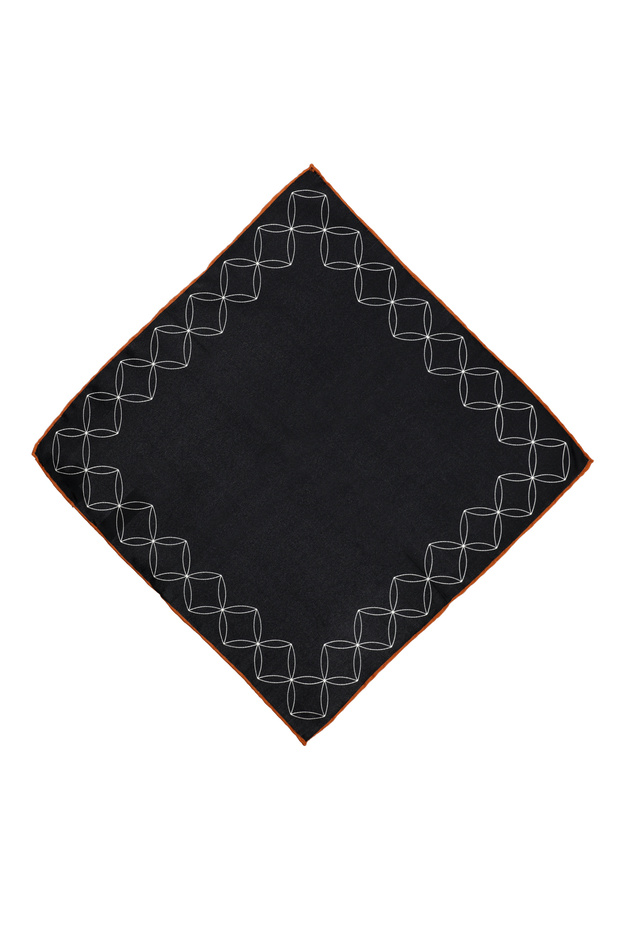 Patterned Silk Handkerchief - 1