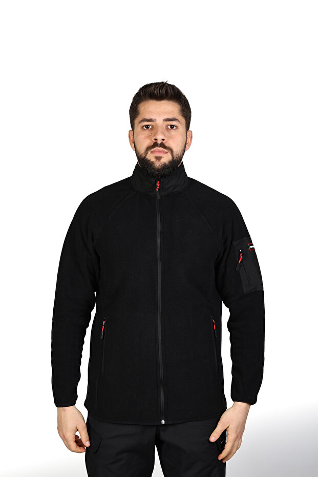 Men's Pro 3 Pocket Outdoor Full Zipper Fleece Jacket