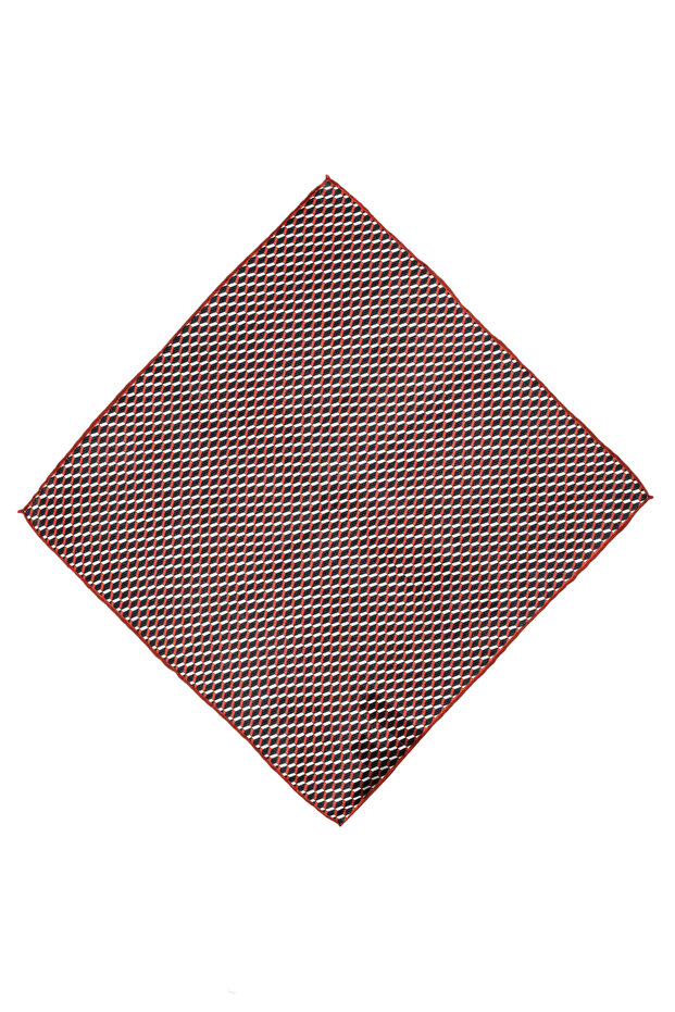 Desenli İpek Mendil - 1