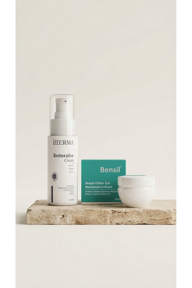Moisturizing Cream & Repairing Care Cream for Atopic Skin Set of 2