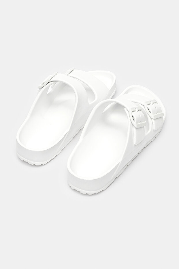 Papuci albi Plassy - 4