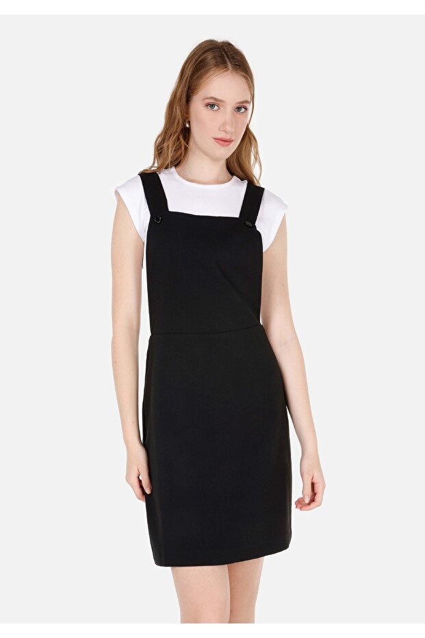 Regular Fit Kadın Siyah Elbise - 3