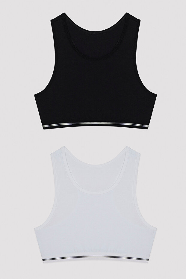 Kız Çocuk Basic 2 li Spor Üst - 1