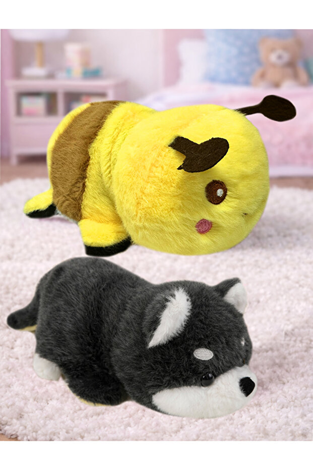 Double-Sided Plush Toy Soft Textured Reversible Cute Plush