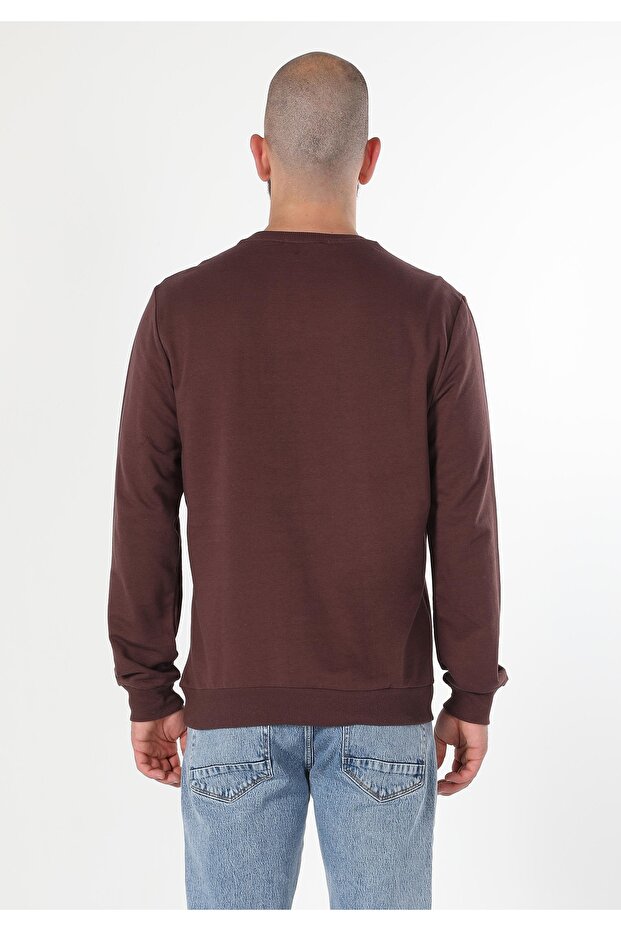 Regular Fit Erkek Mor Sweatshirt - 2
