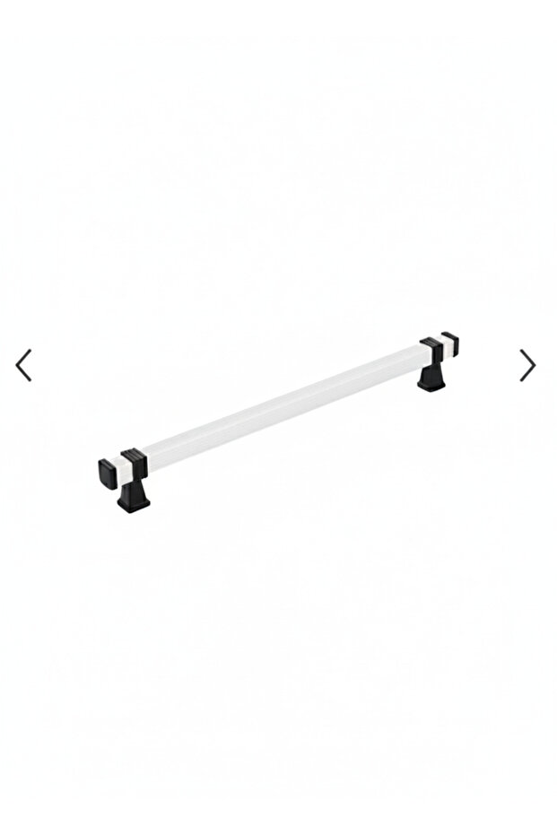 Square White-Black Metal Handle 224mm (22.4cm) Furniture Handle, Cabinet Handle, Kitchen Cabinet Handle, Drawer